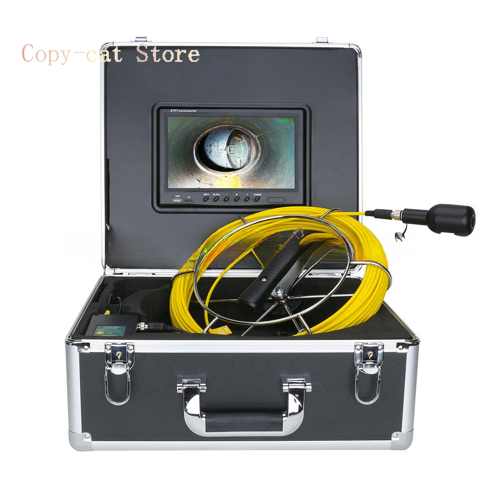 9inch DVR 30M 50M 1080P HD Dual Camera Lens Drain Sewer Pipeline Industrial Endoscope Pipe Inspection Video Camera