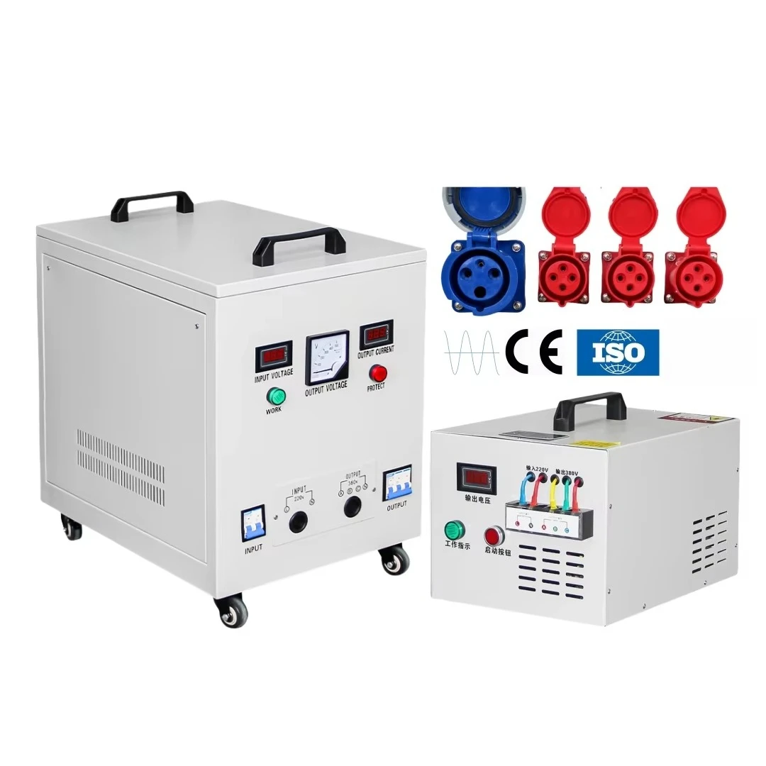 

Высокоэффективный однофазный трехфазный 20 кВА 220 В до 380 В портативный повышающий преобразователь напряжения трансформатор