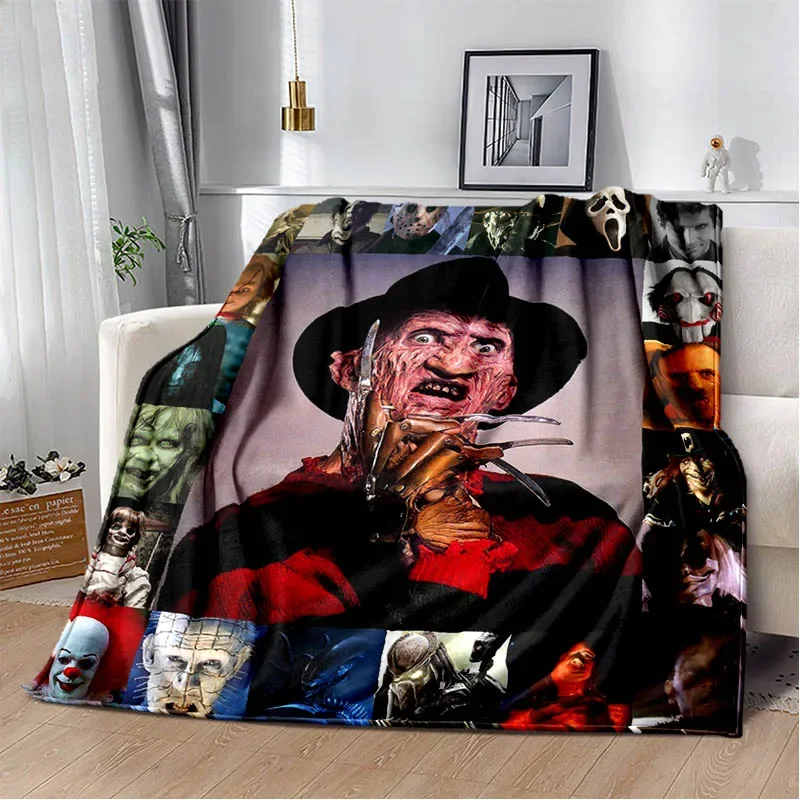 3D horror movie Printed blankets Picnic blanket Warm Flannel blankets Home bed linings blankets for beds Birthday Gift