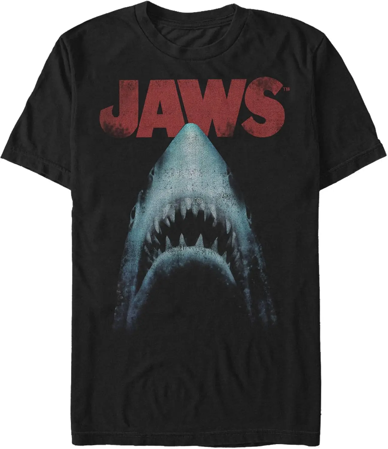 Jaws Men's Poster Basic Solid Tee