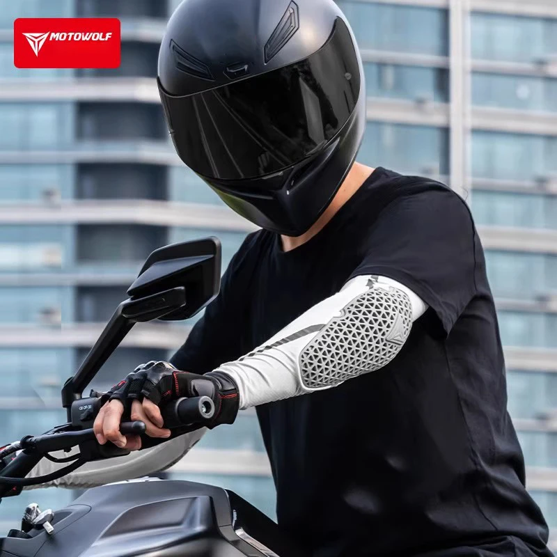 Motowolf MTB Elbow Guards with Breathable Mesh & Anti-Slip Grip - Durable Off-Road Motorcycle & E-Bike Armor for men & Women