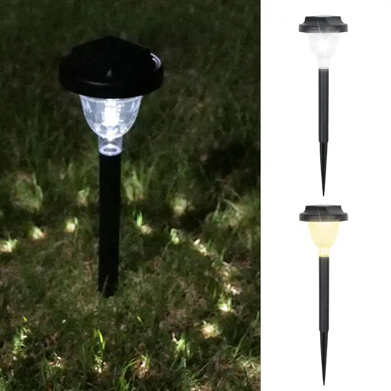 

Solar Lights Outdoor Garden Modern Waterproof wall lamp 2pcs Outdoor Led Pathway Spike Lights Solar Walkway Lights for Lawns