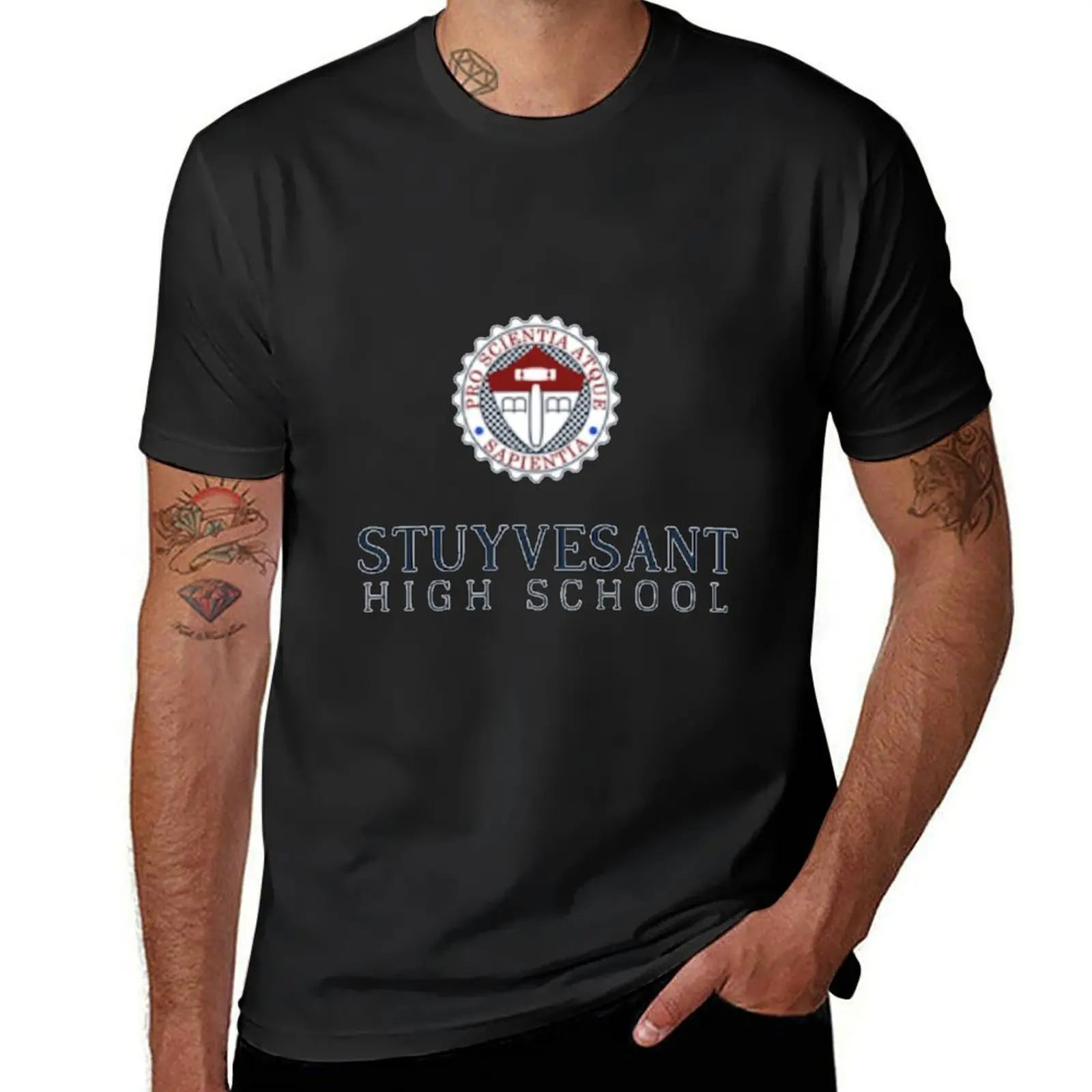 Stuyvesant High School Logo T-Shirt korean fashion sports fans men t shirt