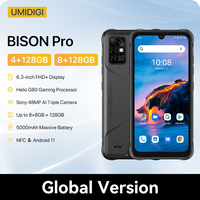 In Stock UMIDIGI BISON Pro Global Version Smartphone NFC 128GB IP68/IP69K Helio G80 48MP Camera 6.3\