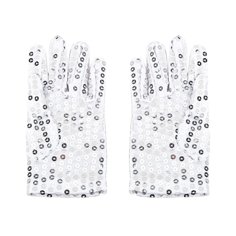 Kids Sequined Stage Performance Gloves June 1 Children's Day Dance Gloves Night Party Costume Accessories