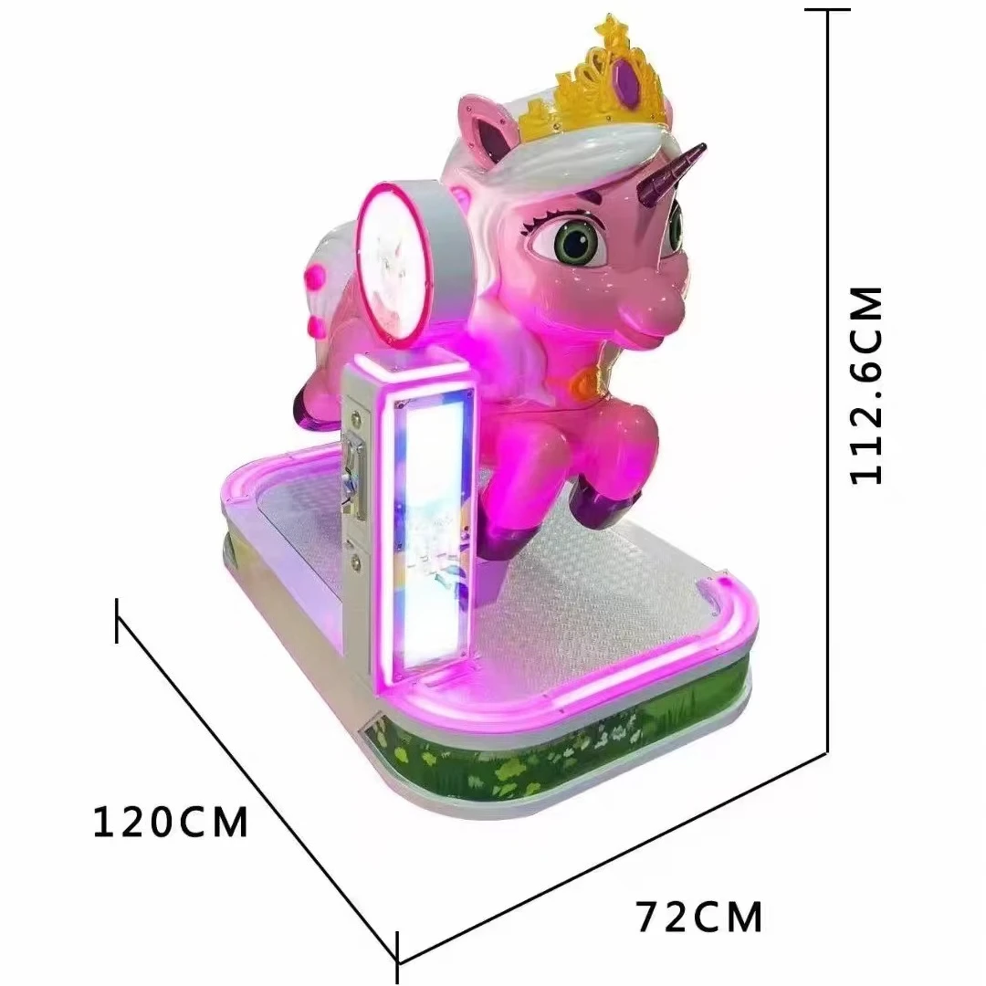 coin-operated game electric horse children's riding machine children's racing emulator riding/riding unicorn swing game machine