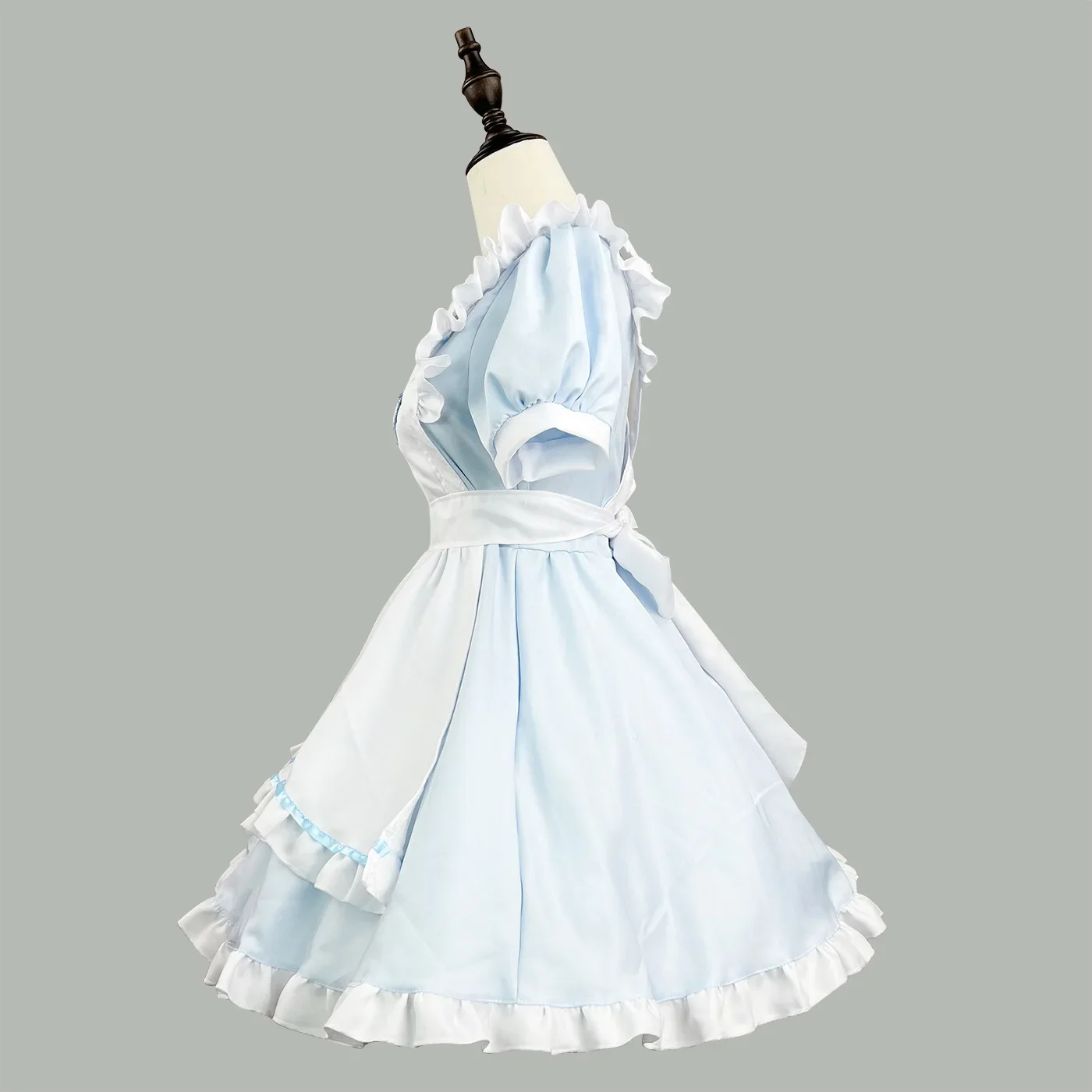 Robe de femme de chambre Lolita en forme de cœur pour filles, olympiques de cosplay mignons, robe de femme de chambre trempée pour serveuse, olympiques de scène de fête, 5 couleurs, S -5XL