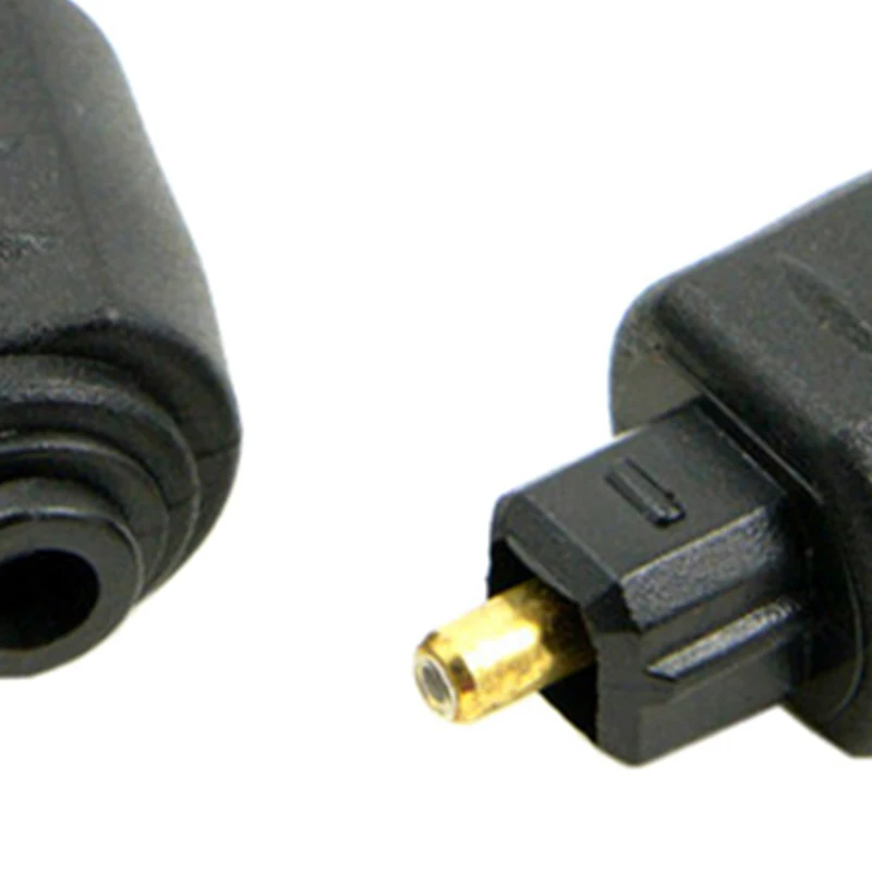 Mini SPDIF Optical Audio Adapter 3.5mm Female Jack to Digital Optical Male Plug Fiber Audio Connector for Amplifier
