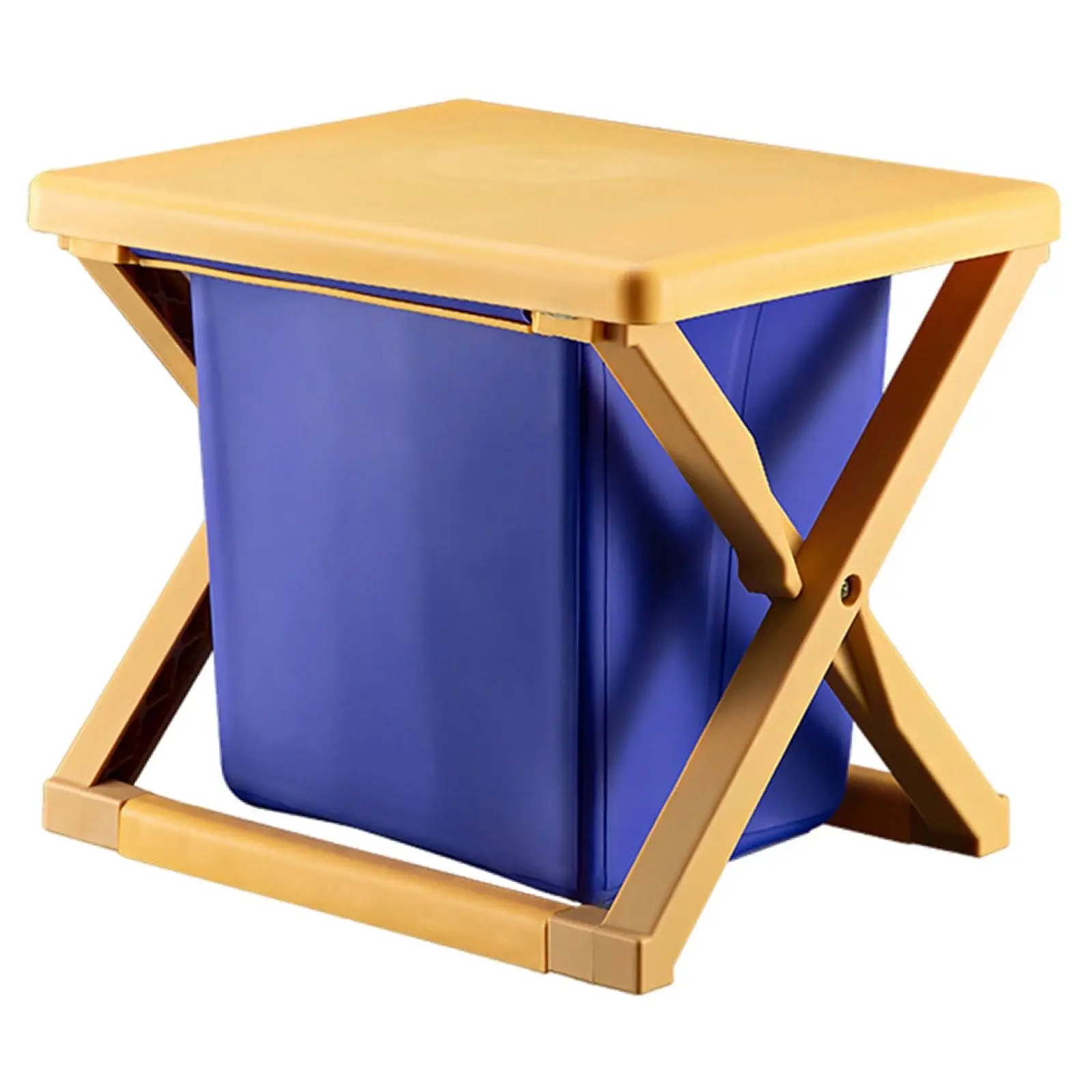 Portable Toilet Storage Stool Commode Trash Can Compact Lightweight for Outdoor RV Boat
