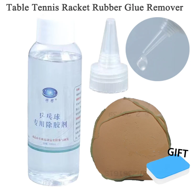 

Table Tennis Racket Rubber Glue Remover Special Easy To Use Adhesive Remover Ping-pong Rubber Glue Cleaning Solution 100ml