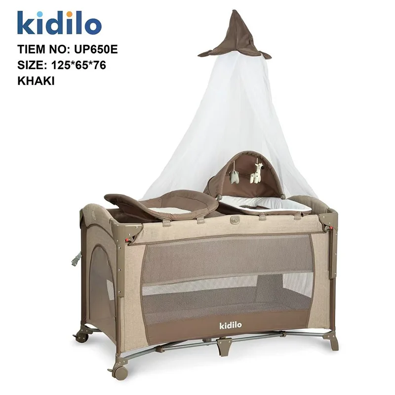 Kidilo Baby Crib Newborn Infant Baby Bed Multifunctional Baby Rocking Bed