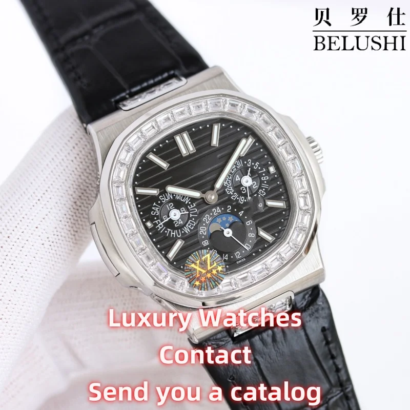 Automatic Mechanical Watch Man Premium Business Casual Waterproof Brand Watch Stainless Steel Luxury Design Wristwatch 2024