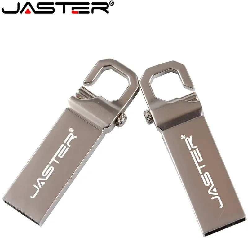 JASTER USB Flash Drive 64GB Metal Pen drive  USB Stick 32GB Pen Drive Real Capacity 16GB USB Flash