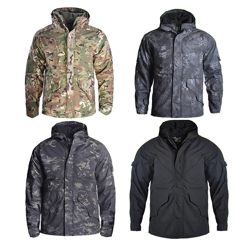 Imagem -02 - Jaqueta Tática de Camuflagem Masculina Terno de Assalto Padrão Python Blusão Quente Roupa ao ar Livre Marca de Caminhadas Nova