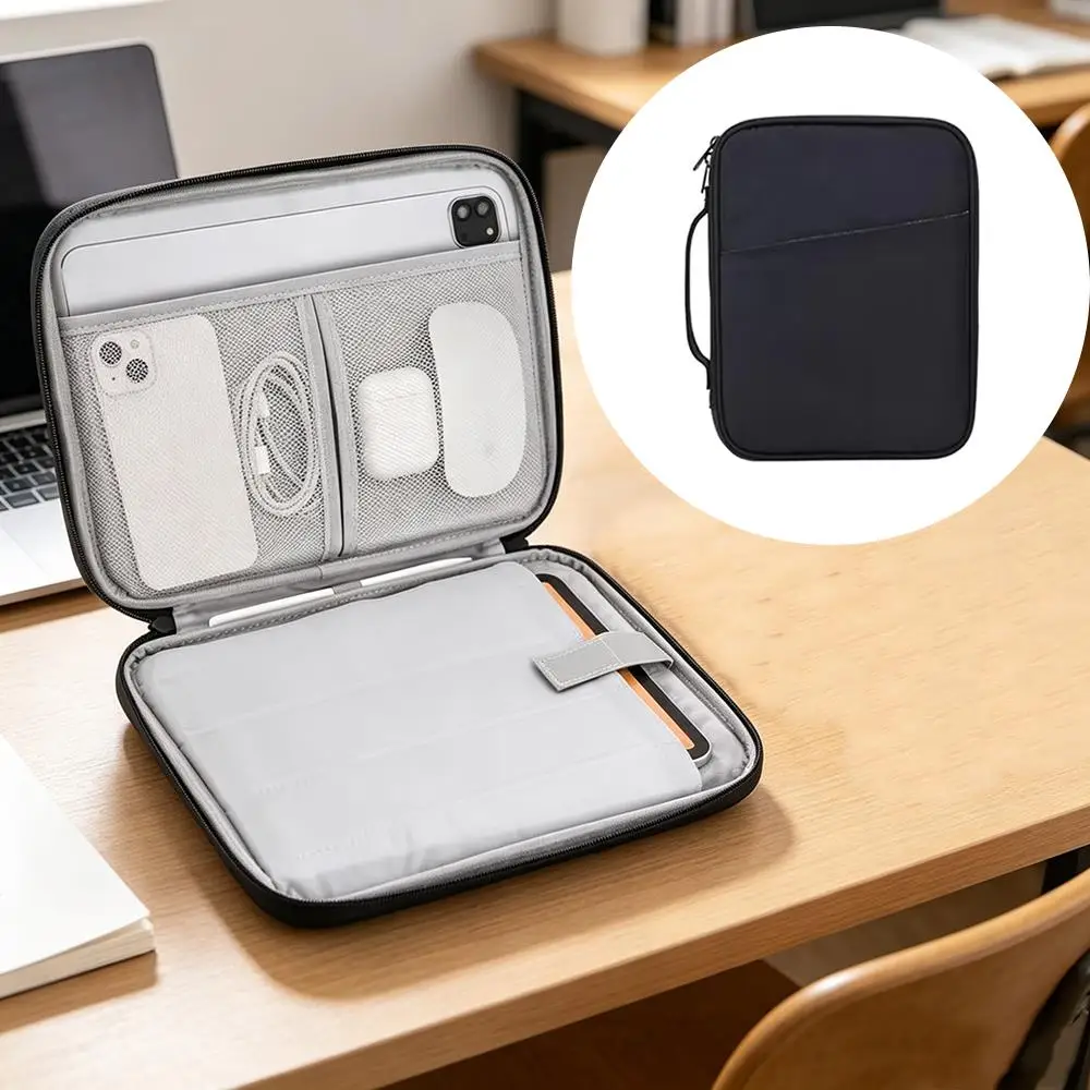 Hard Shell Shockproof Tablet Sleeve Bag Pocket Organizer 11 13 inch Tablet Carrying Case for iPad Galaxy Tab Accessories Storage