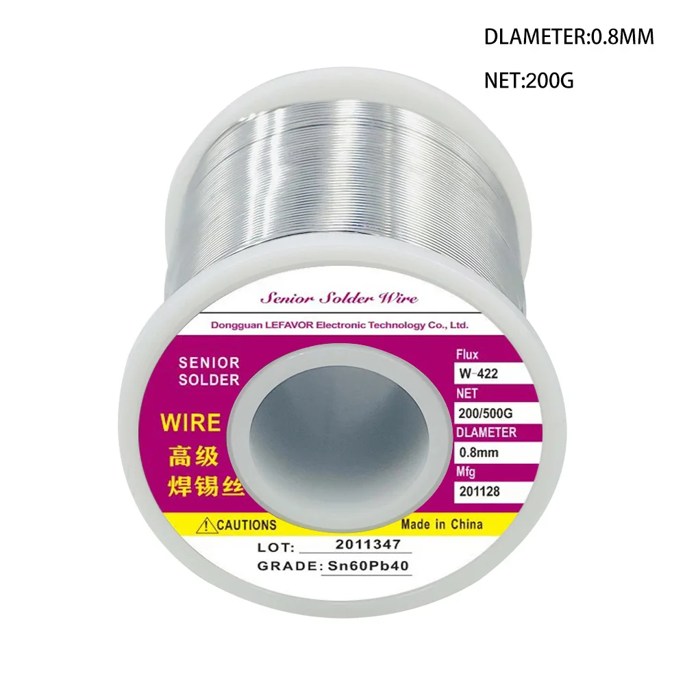 /200g /Low /Temperature Solder Wire Sn60Pb40 Core For Stainless Steel Electronics LED Appliance Repair Welding Tool view 4