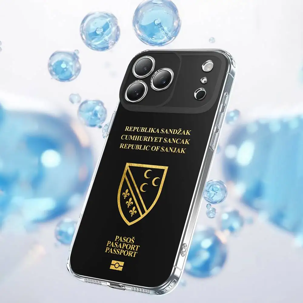 Albania Italy Turkey Sandzak Lebanon Morocco Passport Phone Case For iPhone 17,16,15,14,13,12,11,Plus,Pro,Max,Plus,E,Air,Mini