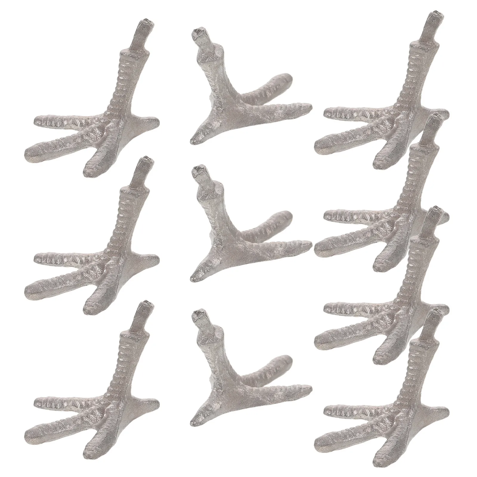 

10 шт. металлических реалистичных ножек-когтей для птиц, сменные детали для DIY-поделок, скульптур и изготовления птичьих украшений