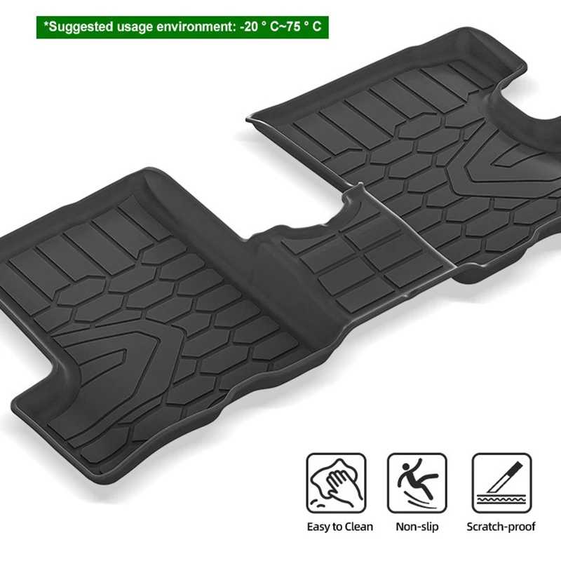 Car Floor Mats For Lada Largus Cross 2021-present Trunk Mat Waterproof Non-slip Car Carpet Cargo Liner Protector Foot Pad