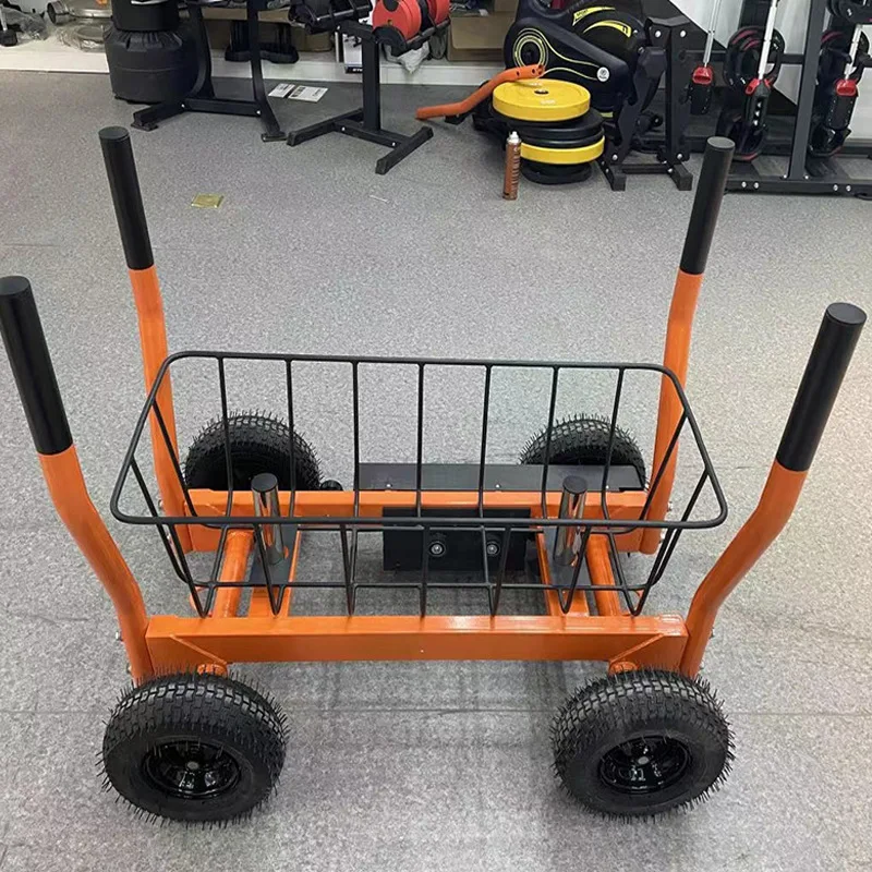 

Многофункциональная тележка-танк для фитнеса и тренировок, регулируемая тележка для утяжеления, тележка-сани для спортзала