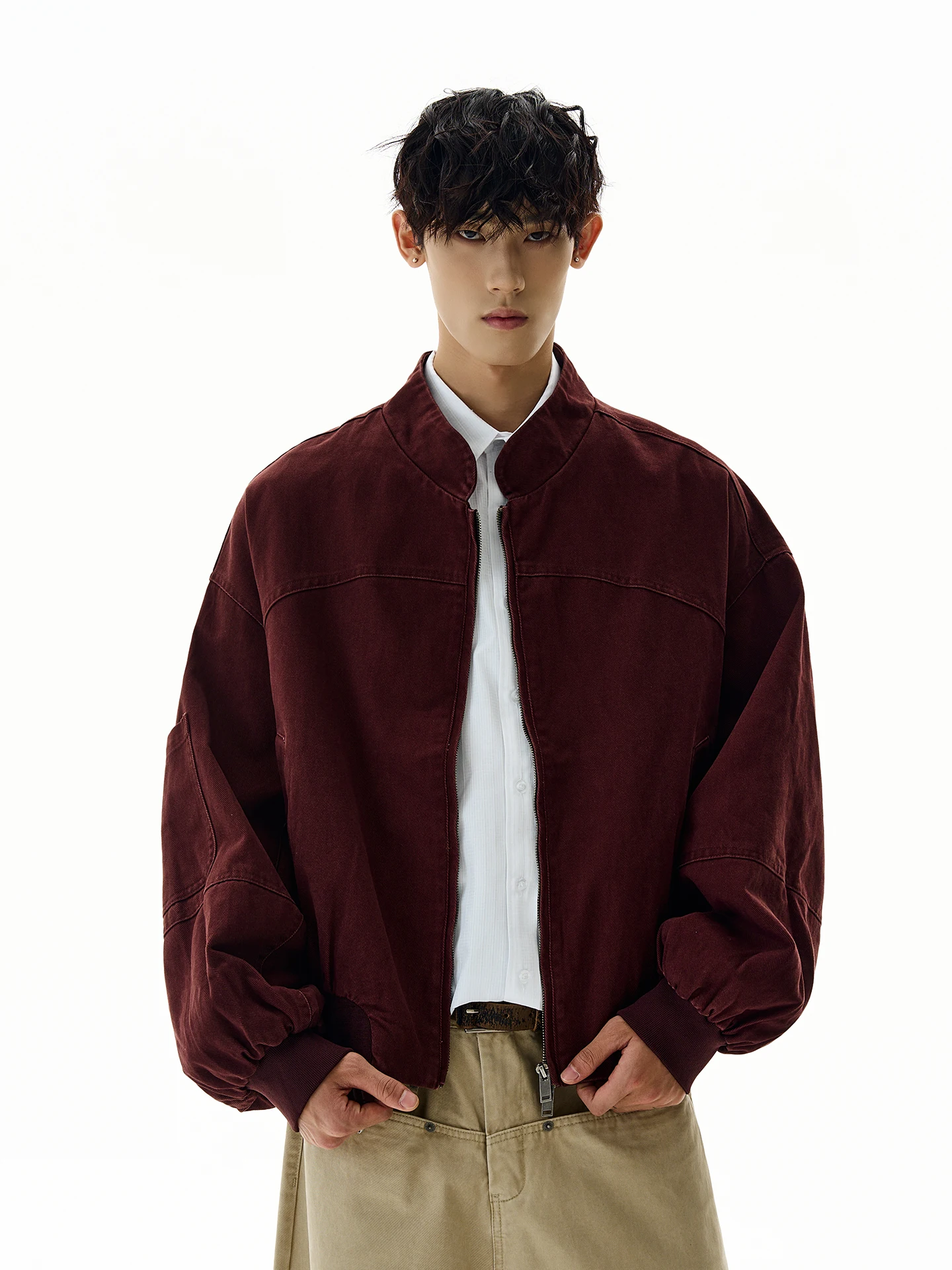 

Куртка-бомбер PUEE в американском ретро-стиле, свободного кроя, унисекс, для мужчин, женщин и молодежи, модная, хлопковая, весна-осень