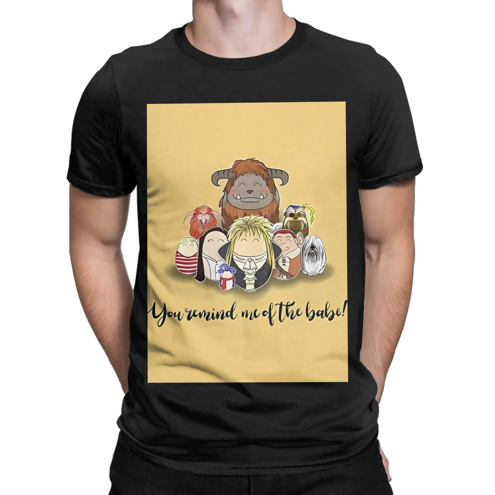 You Remind Me Of The Babe Labyrinth Novelty Graphic 100% Cotton T-Shirt Labyrinth Tees Tops For Men