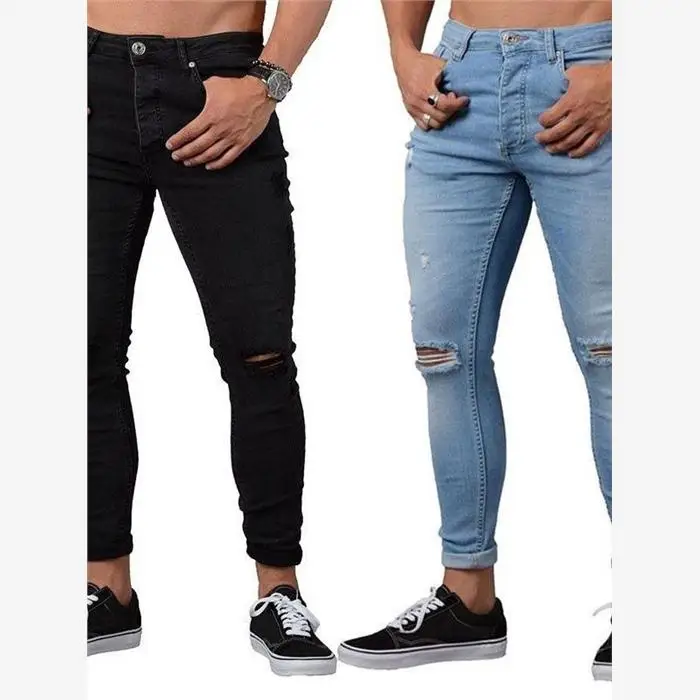 

Мужские модные джинсы в стиле High Street, свободные длинные брюки, повседневные, со средней посадкой, на молнии, на все сезоны