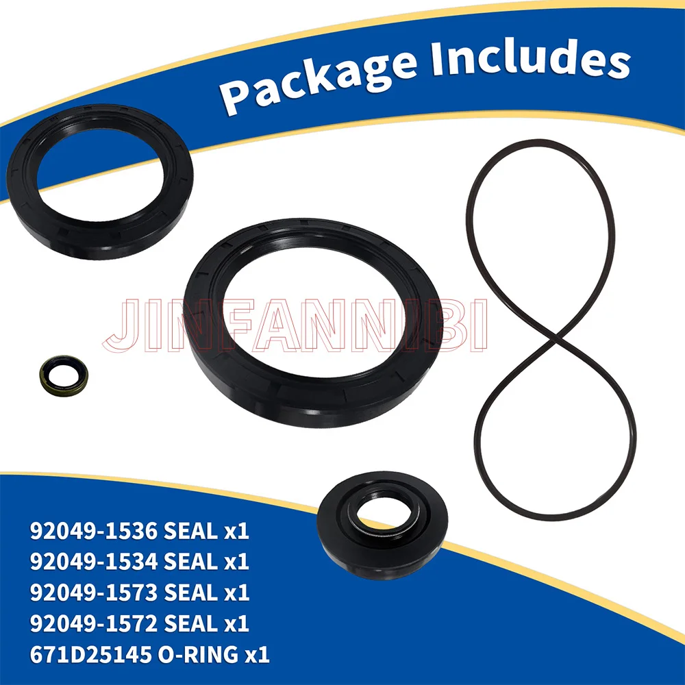 Per Kawasaki Brute Force 750 KVF750 2005-2021 Brute Force Prairie 650 #92049-1536 Set di guarnizioni differenziali anteriori