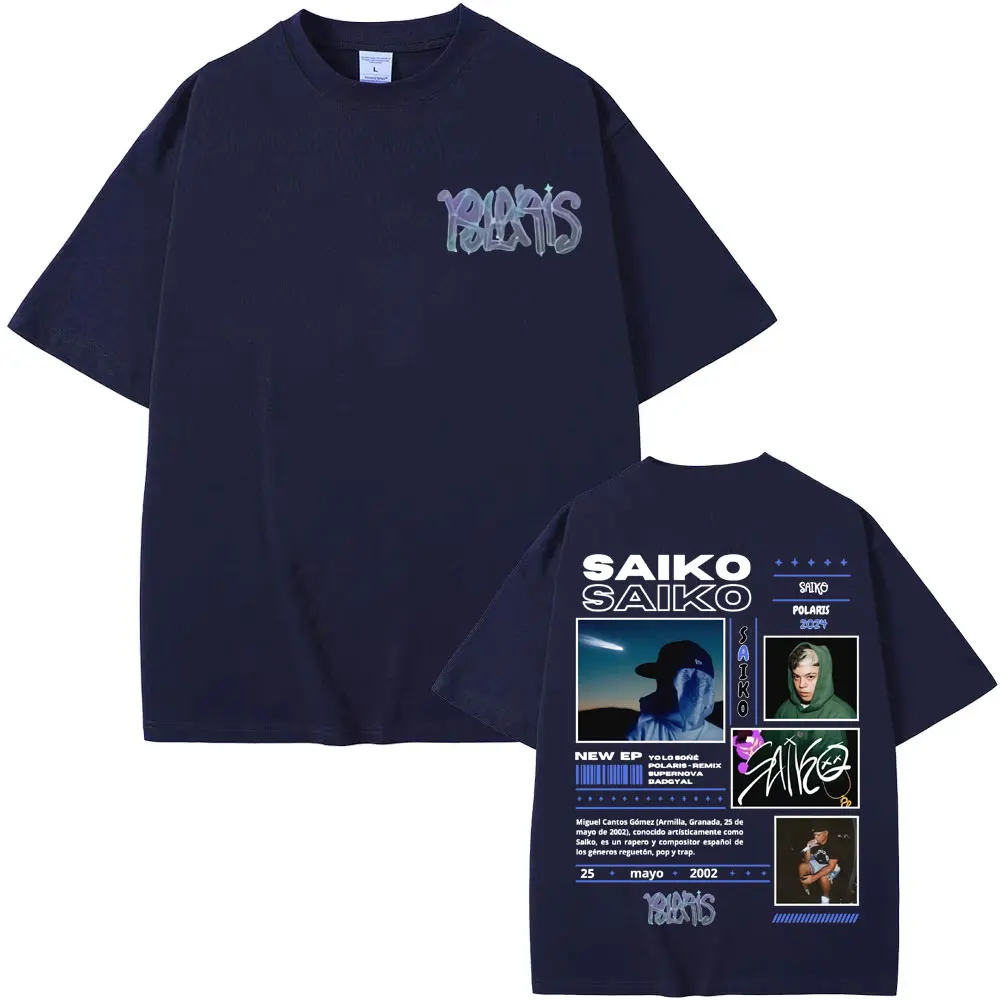 Rapper Saiko Pol Aris Tour 2024 Graphic T Shirt Men Women's Harajuku Hip Hop Pop Music T Shirts Fashion Casual Oversized T-shirt