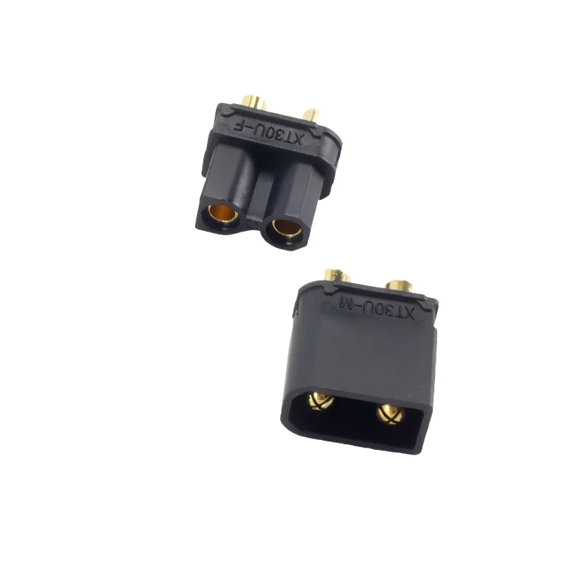 5/10/15 Pairs of XT30-U Male and Female Bullet Connectors; with Heat Shrink Tubing; Power Battery Plug for RC Lithium Batteries