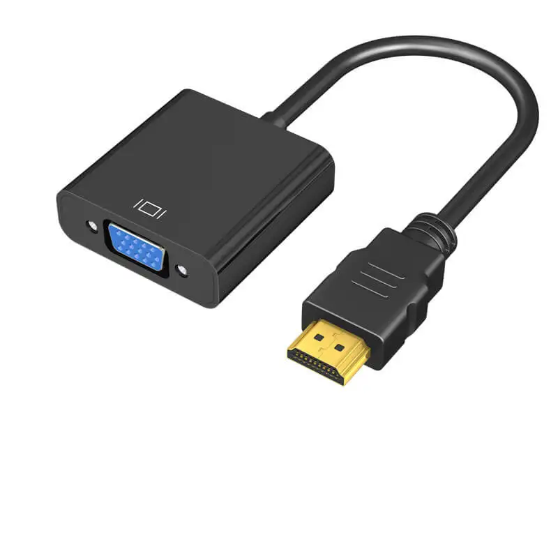 HDMI 호환 VGA 컨버터, 오디오 전원 어댑터 포함, 노트북 TV 디스플레이 스크린 프로젝터에 적합, 1080P HD