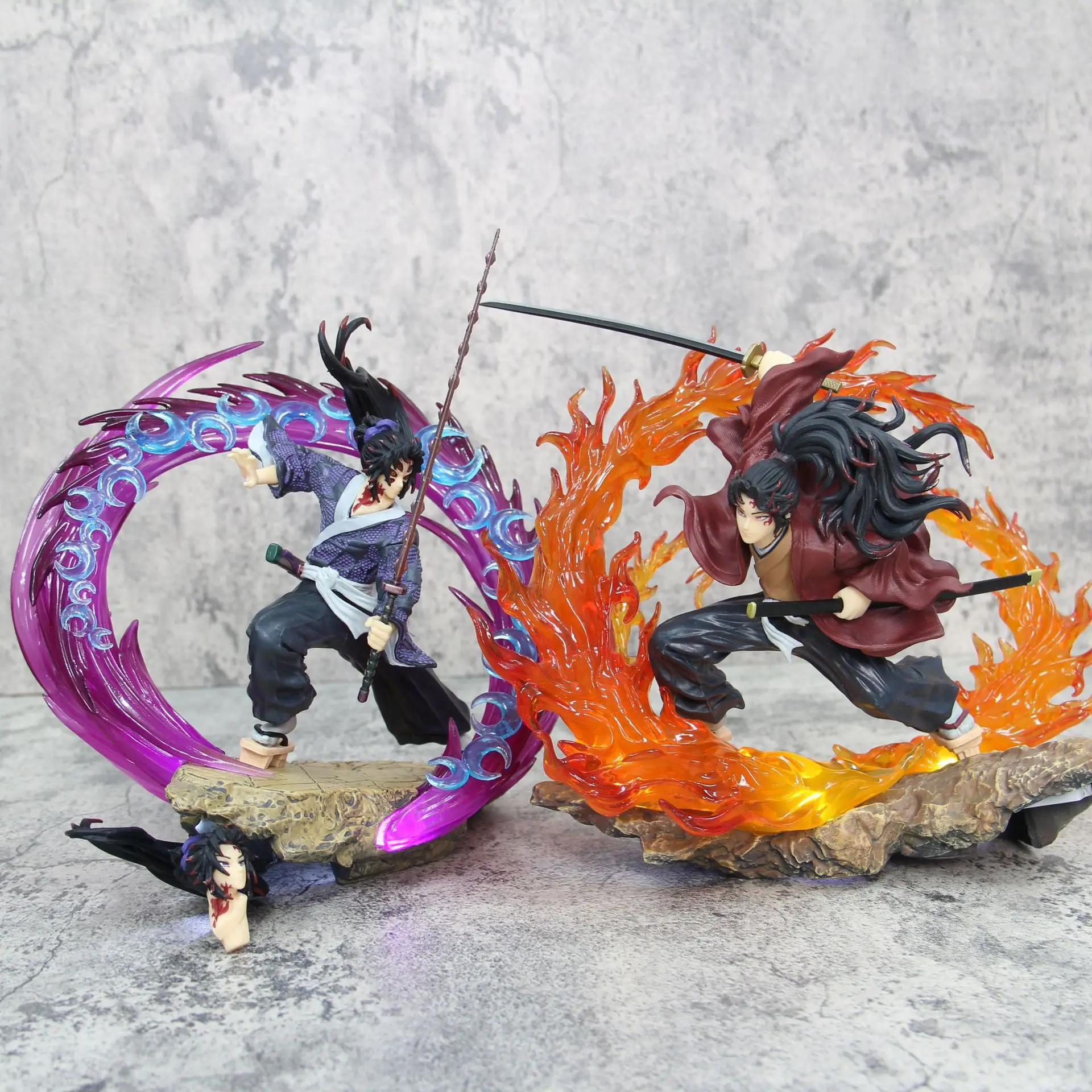 

Hot 21cm Demon Slayer Kokushibo Tsugikuni Yoriichi Figure Gk Fierce Battle Action Figurine Pvc Statue Model Dolls Decor Toys