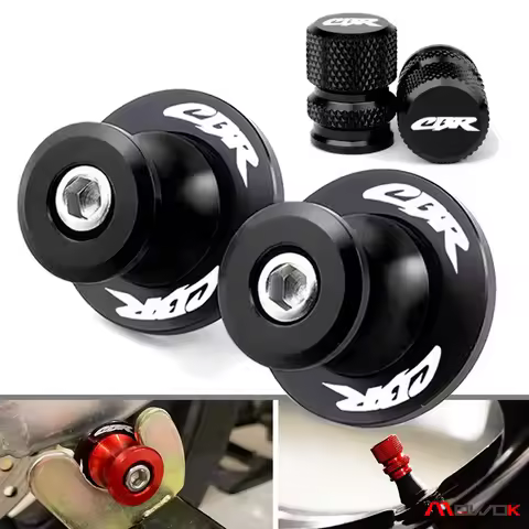 For HONDA CBR600RR CBR1000RR CBR 600 900 1000 RR CBR900RR 954RR 250R Motorcycle M8 Stand Screw Swingarm Spools Tire Valve Caps