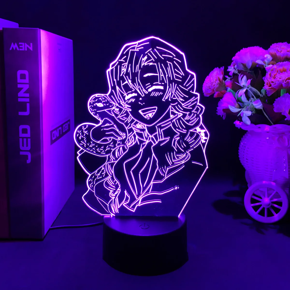 Anime Demon Slayer 3D LED Nightlight Figure for Kids Child Bedroom Decor Cool Kimetsu No Yaiba Lamp Gift Dropshopping