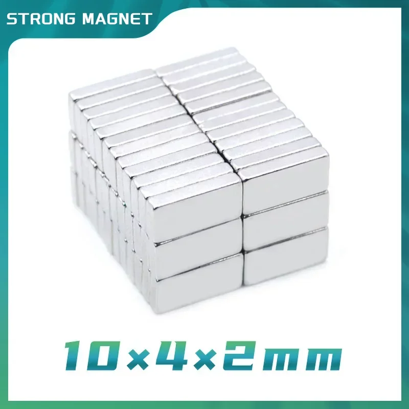 

10x4x2 Block Rare Earth Magnet Strong N35 Quadrate Magnets 10x4x2mm Permanent Neodymium Magnet 10X4X2