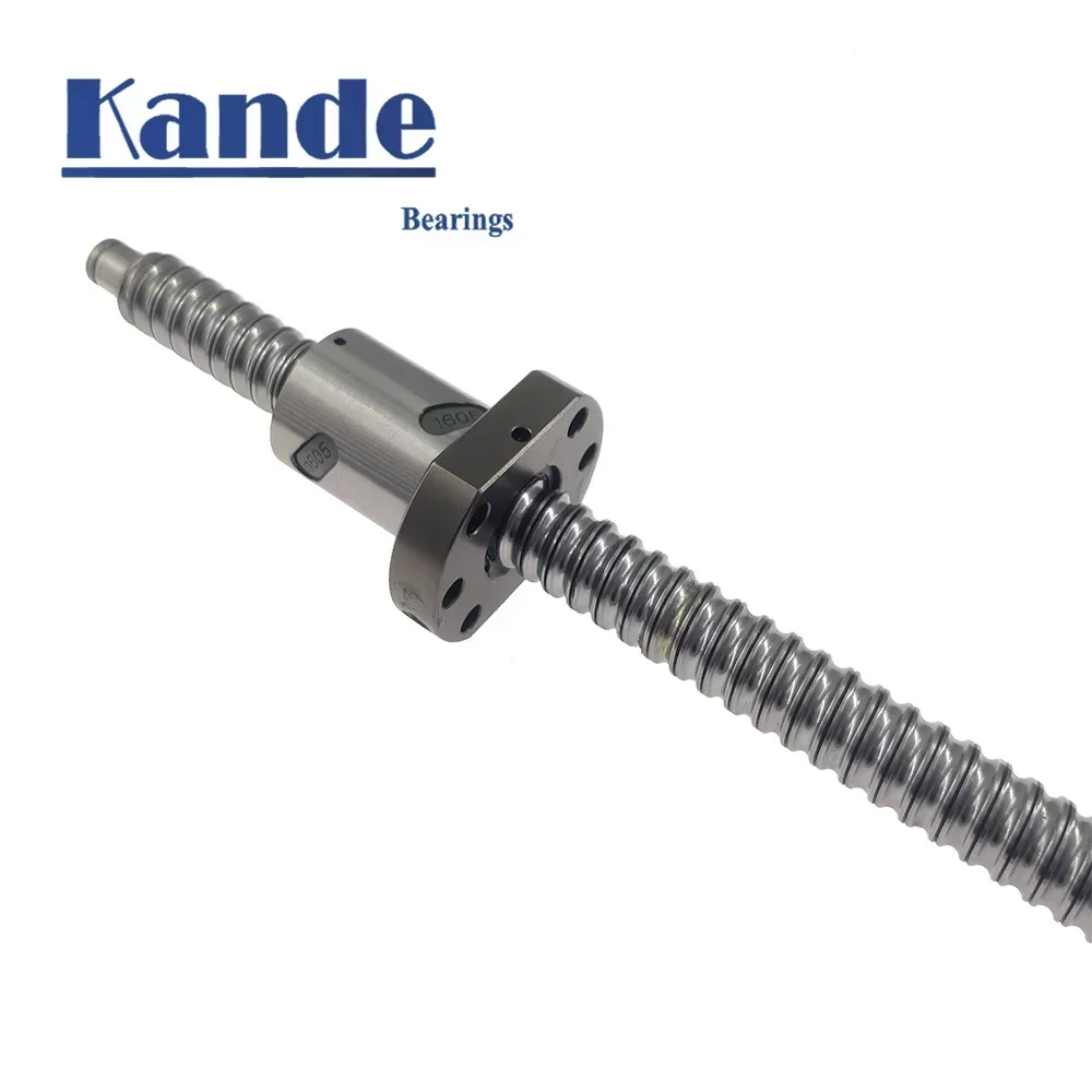 SFU1605 Lead screw 1515 350 400 450 500 550 600mm C7 precision ball screw with 1605 flanged single ball nut BK / BF12 machining