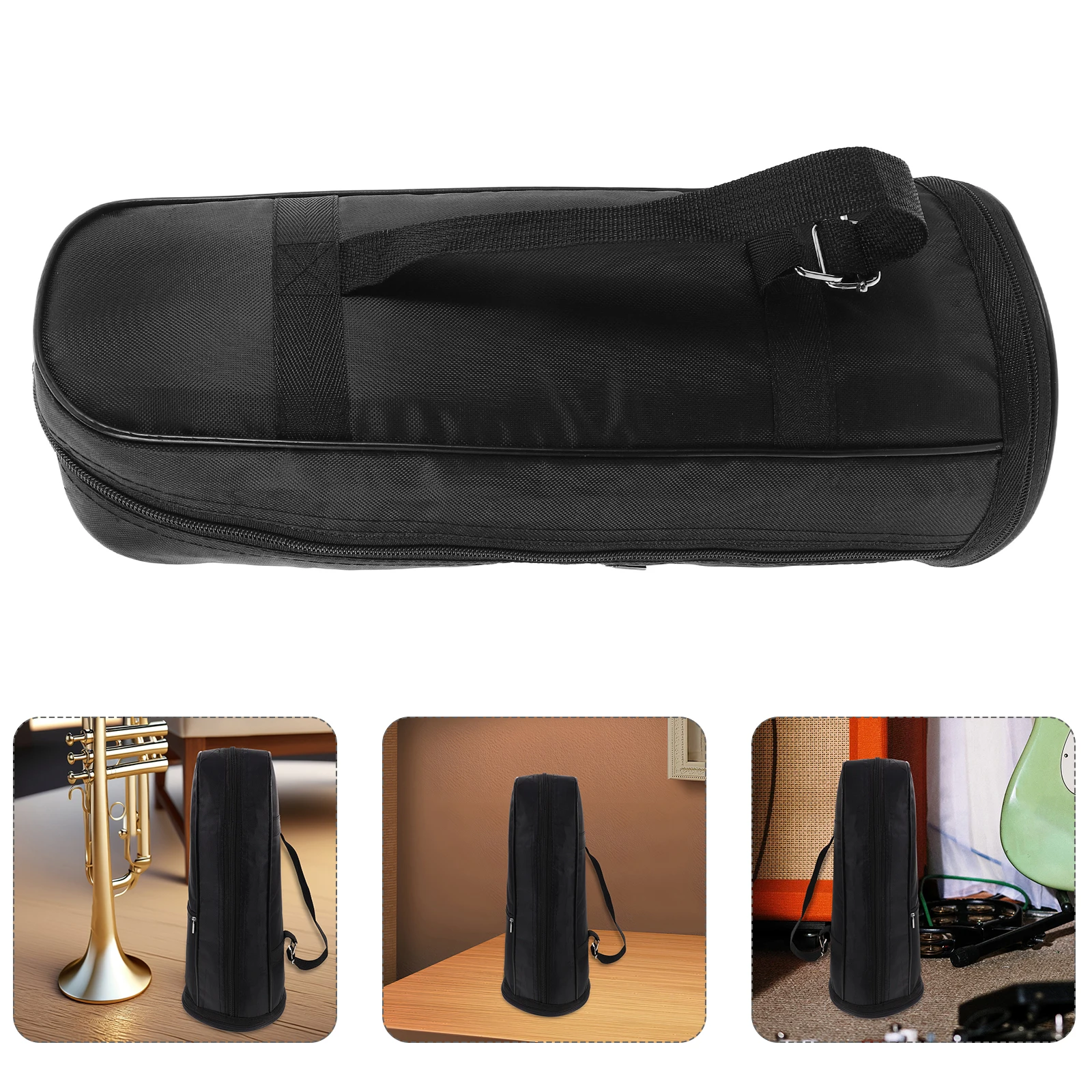 

Portable Suona Bag Flute Storage Carry Case Box Cover Instrument Black Carrying Accessories