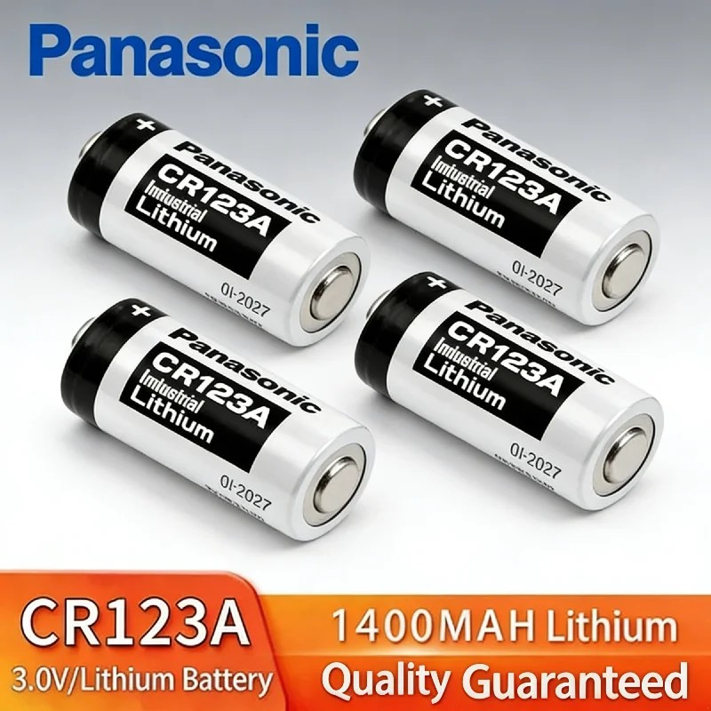 

Premium Quality Original Panasonic 123 Lithium 3V Battery for Arlo Camera, Replacement CR123A CR17345 DL123A EL123A 123A