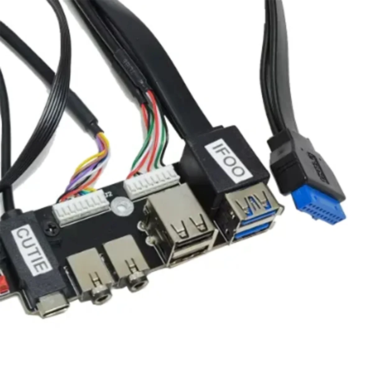 Cabo do painel frontal Cabo do painel frontal do chassi de extensão da placa-mãe 19Pin 9Pin para