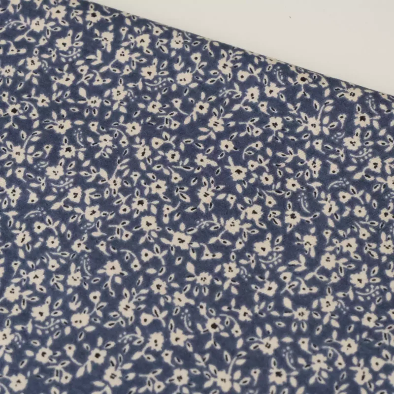 Blue Brushed Cotton Fabric Printed All Cotton Handmade DIY Sewing Fabric for Craft And Sewing Projects 5