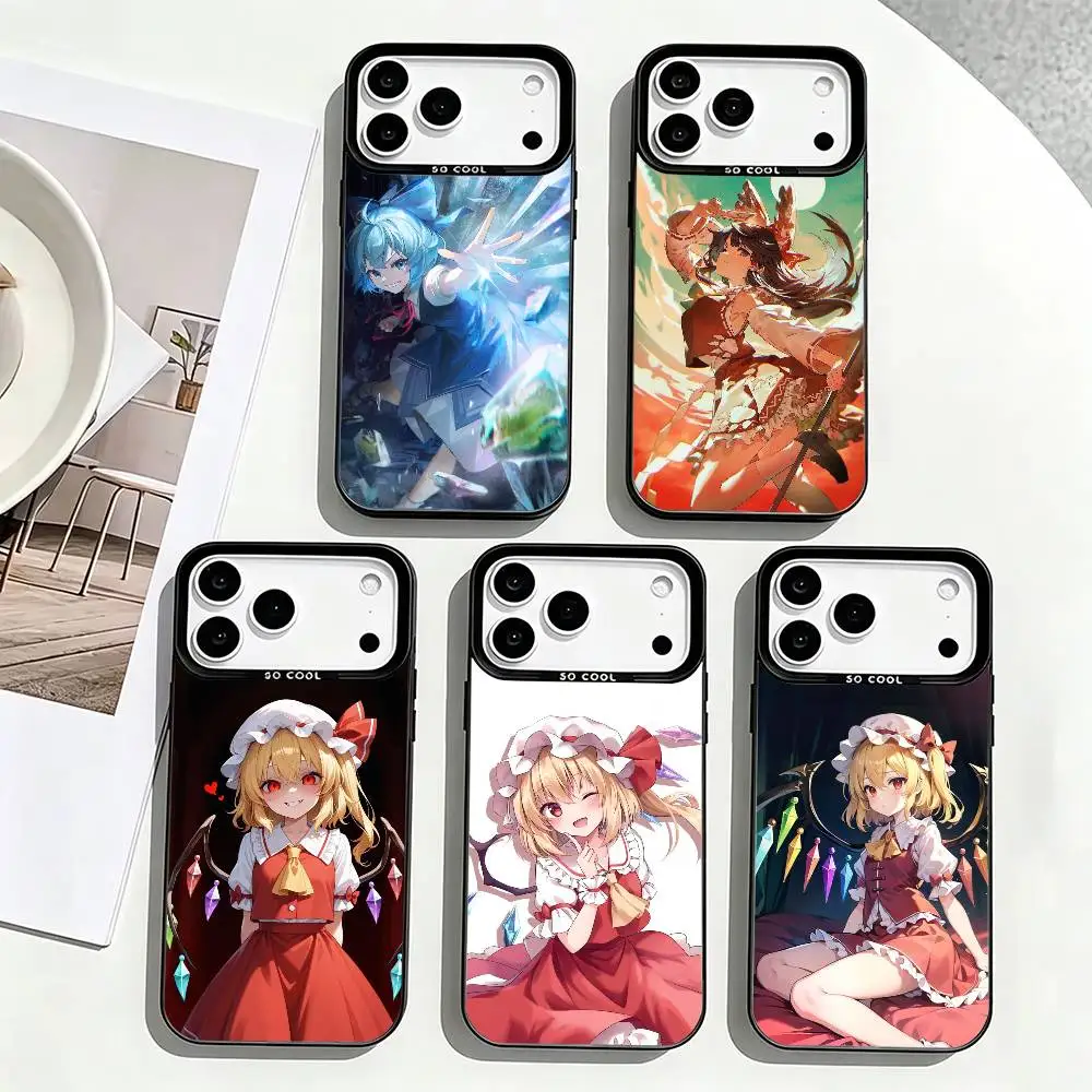 G-Game T-Touhou Project Phone Case For iPhone 17,16,15,14,13,12,11 Plus,Pro Max,XS,Colorful Silver Black Cover