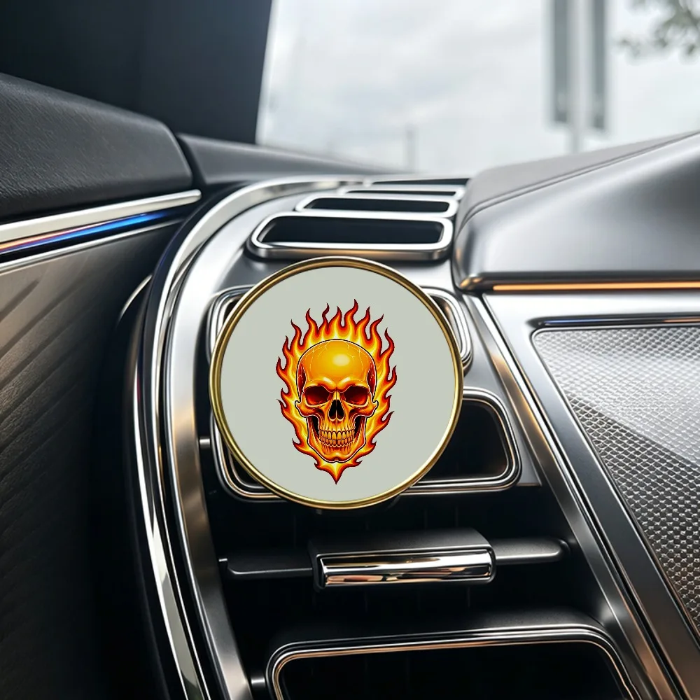 2026 New Cool Skull Car Vent Diffuser Clip Decoration Creative Vehicle Air Outlet Ornament Equipped NO Essential Oil Best Gift