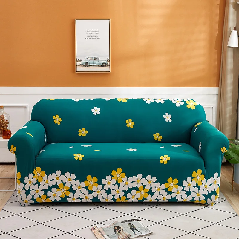 High Elasticity Anti-Slip Sofa Cover for All Seasons Stretch Armchair Protector with Elastic Band Simple Anti-Dirt Couch Covers