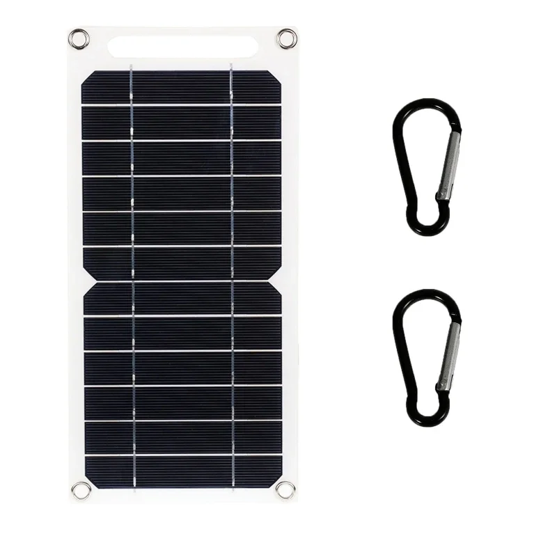 Zonne-Energie Oplader Paneel 12V Camp Draagbare Panelen Outdoor Camping Kleine Plaat Usb 5V 6V Batterijen Mobiele Telefoons Energiekit Telefoon Power