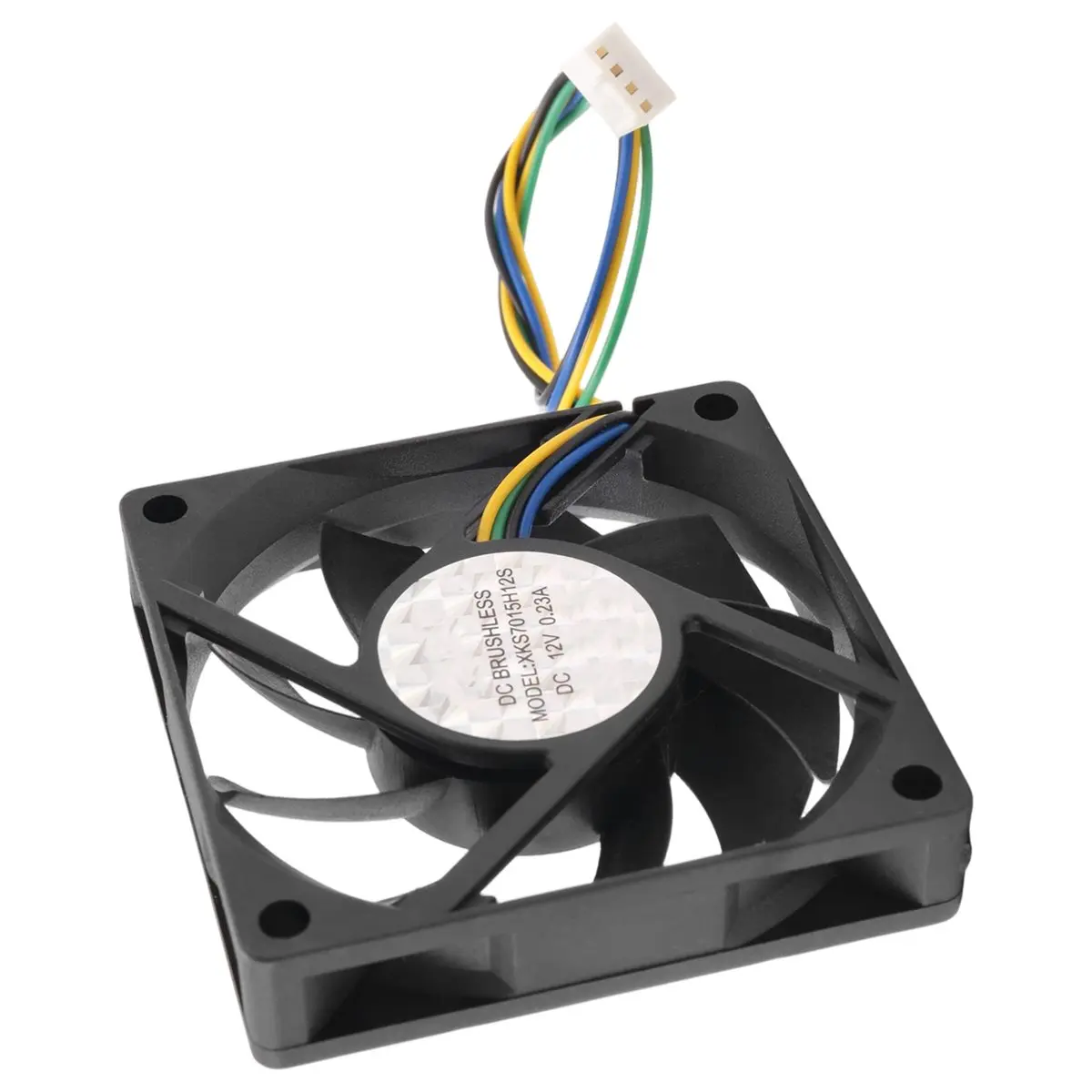 DT395~70x70x15mm 12V 4 Pins PWM PC Computer Case CPU Cooler Cooling Fan Black