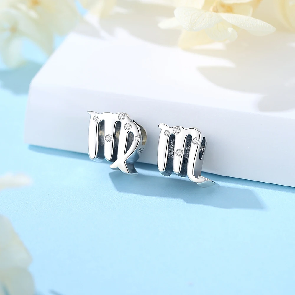 Bạc 925 Hạt Charm Hạt Gốc Lấp Lánh Paw In & Trái Tim Tinh Thể Quyến Rũ Phù Hợp Với Vòng Tay Pandora Nữ Trang Sức