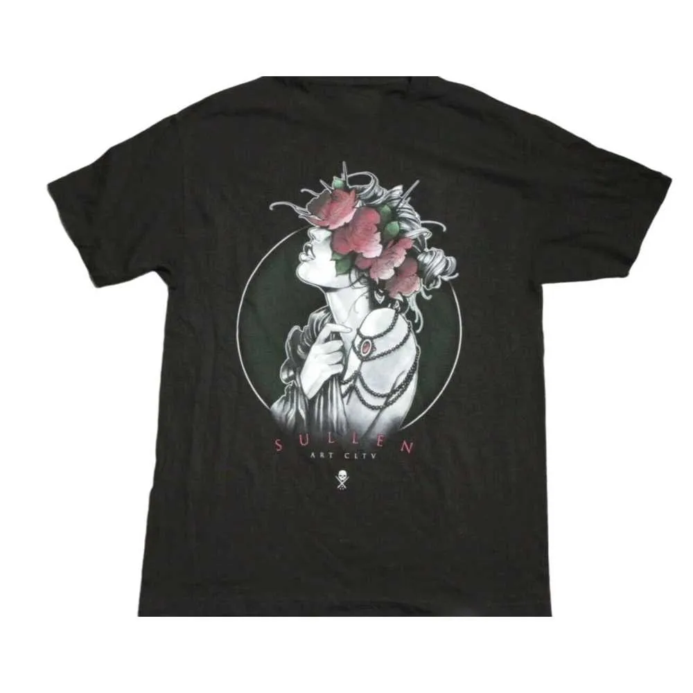 Vintage Sullen Art Shirt Black T-Shirt Short Sleeve S-5XL