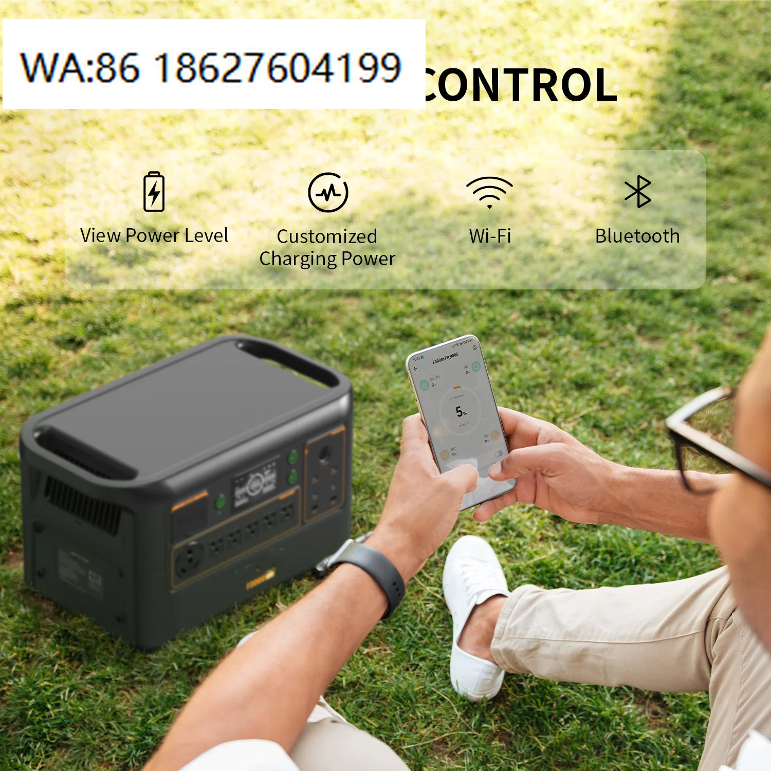 Portable Power Station UPS Power Station LiFePO4 Solar Generator 3000W 36000W Camping Home Outdoor Emergency Power