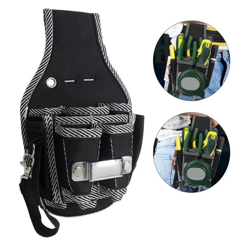 Torba na narzędzia dla elektryków z wieloma kieszeniami o dużej pojemności 600d Oxford Cloth Outdoor Waist Bag for Tool Storage Arrange
