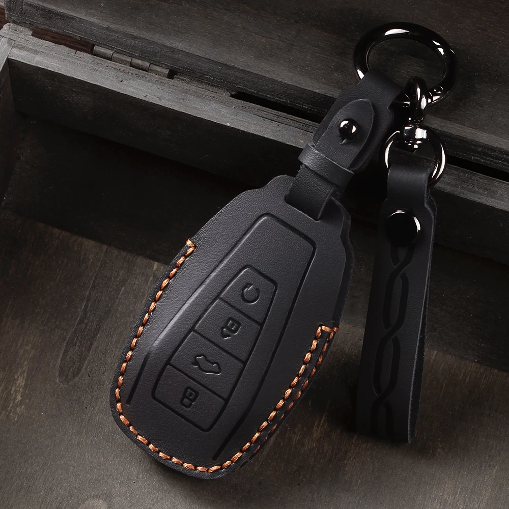 

Кожаный автомобильный брелок для ключей, набор держателей для Geely Coolray X6 Emgrand Global Hawk GX7